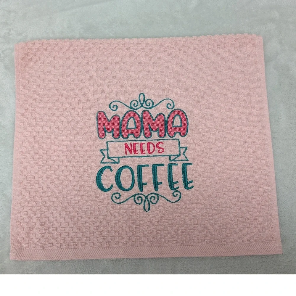 Mama Needs Coffee Kitchen Bath Towel Great Gift Idea!